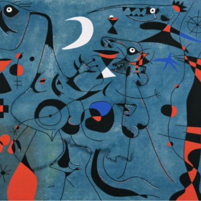 Constellations - Personnage dans la nuit- guidés par les traces phosphorescentes des escargots